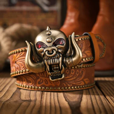 A casual and retro belt, a waist accessory for Western-style clothing, metal buckle, PU belt, suitable for both men and women 2