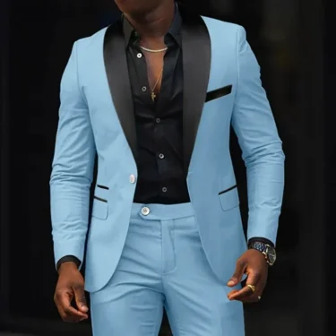 2-piece Wedding formal fashion men's slim suit groom wedding dress 2024 The latest coat pants design 1