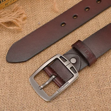 Men Genuine Leather Belts Cowskin Classic Designers Belts for Men Vintage Westernboy Leisure Casual Jeans Strap HQ223 4
