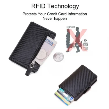 Anti Thief Rfid Credit Card Holder Wallet Men Women Smart Minimalist Wallets Slim Bank Cardholder Case Bag Purse Carteras Choice 3