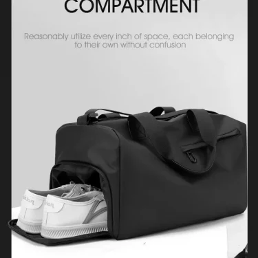 Zipper Large Capacity Oxford Travel Bags Solid Fitness Bags Thickened Fabric High Capacity Waterproof Luggage Sports Bags 5