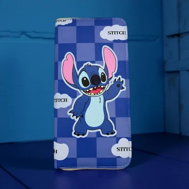 Stitch Multi-Card Long Wallet with Zipper Credit Card Wallet, ID Holder, Large Capacity for Coins & Cards, Durable Polyester 5