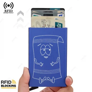 Customized Rfid Smart Credit Card Holder Wallets Thin Slim Men Women Minimalist Wallet Cardholder Case Walets for Men Towelie 1