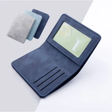 Men/Women Fashion Wallet ID/credit Card Holder Wallet for Men Multi-Card BagHolder Two Fold Small Wallet Black/gray Coin Purse 1