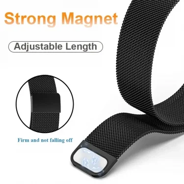 Milanese Magnetic Loop Strap for Huawei Band 10 Stainless Steel Comfortable Wristband Belt Huawei Band 9 8 Bracelet Accessories 5