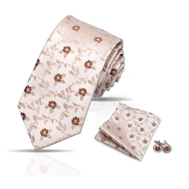 Luxury Floral Wine Ties For Men Wedding Party Business Necktie Handkerchief Cufflinks Set Men Suit Accessories Handmade Gravata 6