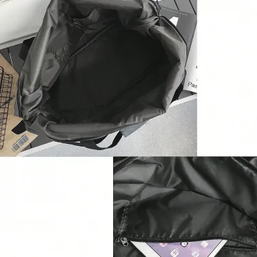 Handheld travel bag, large capacity sports and fitness bag, lightweight storage luggage bag, shoulder strap travel bag 4