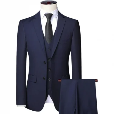 Tuxedo Suits for Men High-quality Slim Jackets Man Clothing Sale 3 Pieces Blazer Vest and Pants Set Men's Suit for Wedding 1