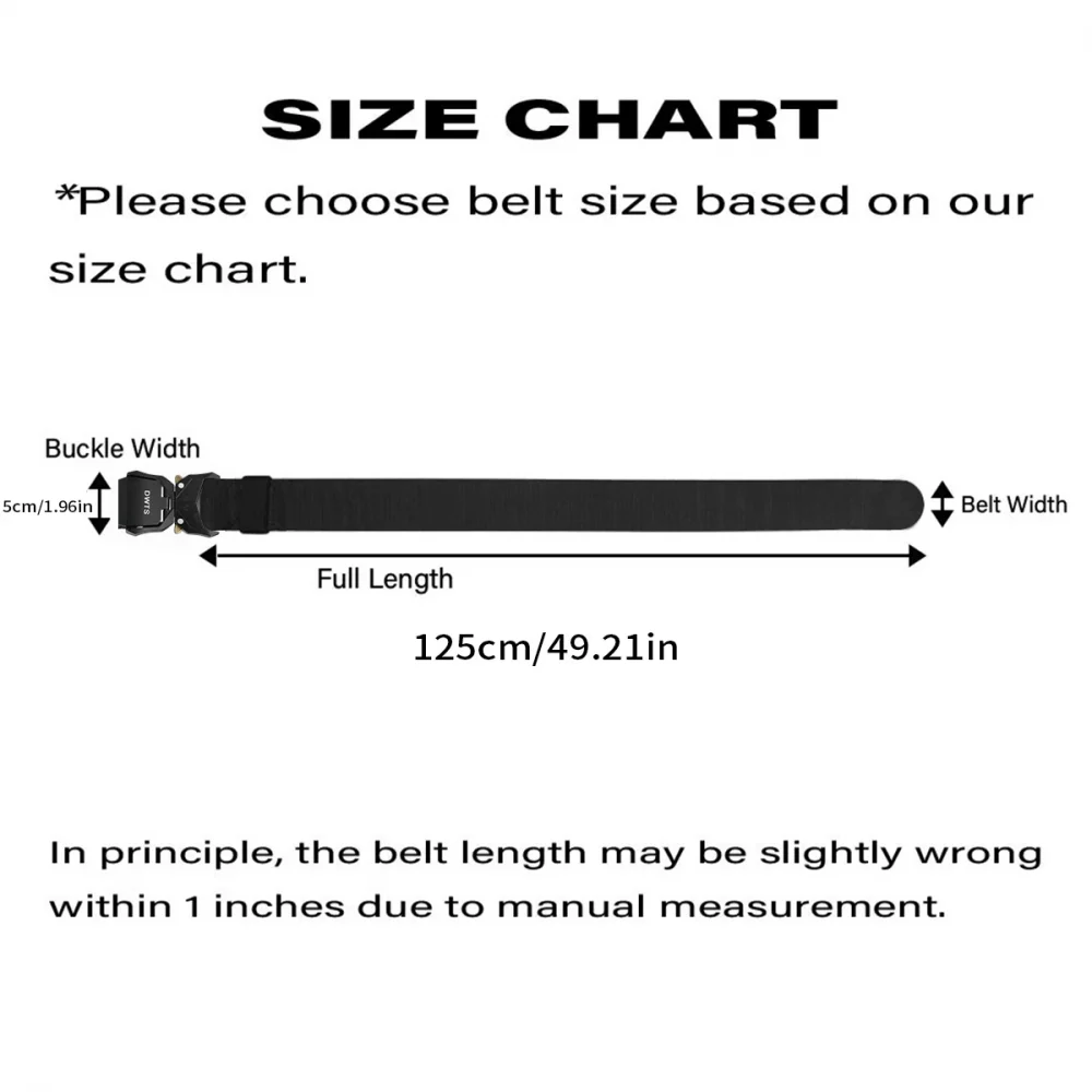 Men's Brand Military Tactical Belt Specially Designed For The Military's Metal Buckle Adjustable Belt Free Shipping 4