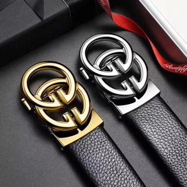 Men's high quality belt luxury belt, black men's automatic buckle jeans men's belt suit belt 5