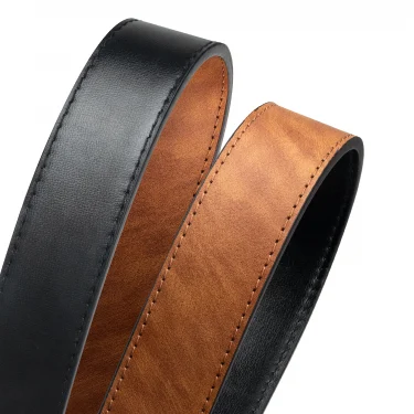 Maikun Reversible Leather Belts for Men Brown Leather Belts For Trousers Boss Belts Men's Designer Waist Belt Coffee 5