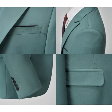 Italian Business Gentleman Slim Suit, Groom Wedding Blazers, Men's Blazers, Italian Costume, Sizes M to 5XL 5