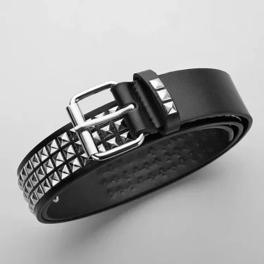 Trend Rivet Belt Heavy Metal Belt Men Women Punk Nightclub Rock Style Belt Jeans Belt Y2K Belt Fashion Decoration Women's Belts 2