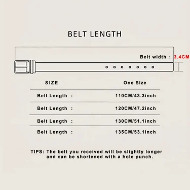 Genuine Leather Men's Cowhide Belt,Italian Thickened Leather With Gift Box,Retro Versatile Men's Denim Belt,Ideal Choice For Gif 2