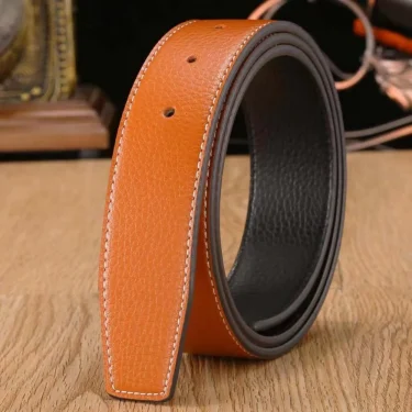3.7cm Luxury Replace Strap Durable Trouser Jeans Belt Decor Waistband No Buckle Belt Leather Belt Strap Genuine Leather 4