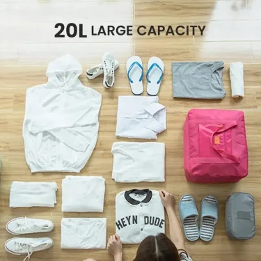 Fashion Travel Duffel Bag Lightweight Foldable for Women and Men Tote Carry On Luggage Weekender Overnight 4