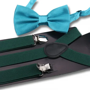 Elegant Fashion Adult Men's Suspenders And Bow Tie Two Pcs Set Harness Man For Pants Gentleman Suit Accessories Wedding Business 2