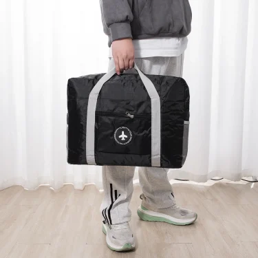 Large Capacity Foldable Airplane Bag, Travel Bag, Lever Lift, Portable Storage Bag, Sports and Fitness Bag organizer storage bag 5
