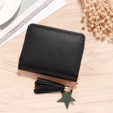 Wallet Women Ladies Mini Tassel Wallets Cute Short Zipper Lovely Pu Leather Coin Purse Female Hand Wallet Кошелек Для Женщин 5