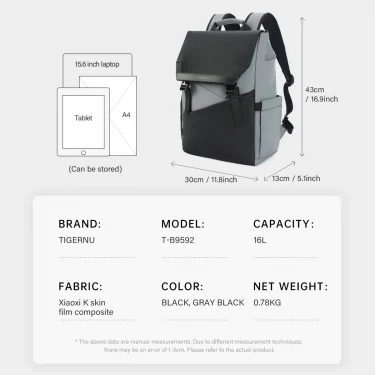 Tigernu Men Backpacks For School Bags Male Korean Style Backpack Bags Travel Backpacks For Laptop 15.6 Fashion Knapsack Male Bag 6