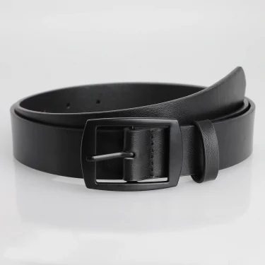 New Men's High-Quality PU Leather Belt Metal Pin Buckle Belt Leisure Business Waistband Fashionable Lady Accessory Designer Belt 4