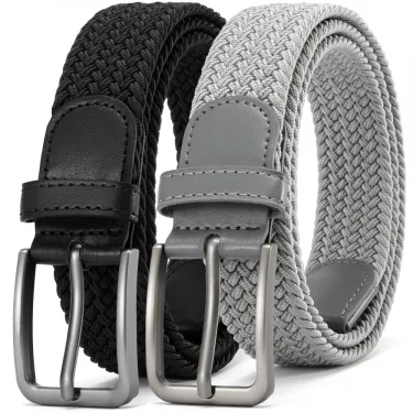 125cm Men's Elastic Belts Women'S Belt Unisex Casual Woven Belt for Outdoor Rock Climbing Training Work Paired with Jeans Belt 1