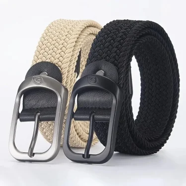 2023 men and women fashion nylon belt alloy casual belt women wild stretch jeans belt decoration ins wind Luxury brand design 1