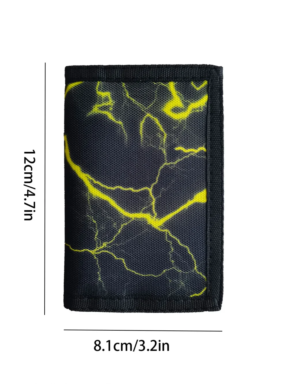 1pc Simple lightning Tri-Fold Wallet, Suitable For Kids & Teenagers Daily Use, Birthday Gift 2
