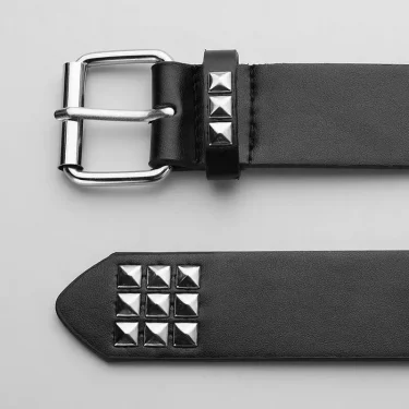 Trend Rivet Belt Heavy Metal Belt Men Women Punk Nightclub Rock Style Belt Jeans Belt Y2K Belt Fashion Decoration Women's Belts 5