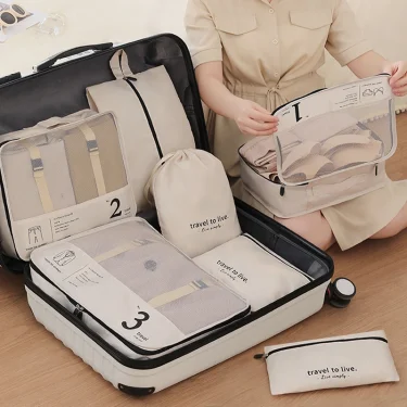 7Pcs/Set Travel Bags New Large Capacity Storage Organizer Suitcase Packing for Portable Clothes Underwear Cosmetic Travel Bag 3