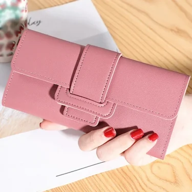 Women Wallet Cardholder Coin Purses Clutch Phone Credit Card Holder Ladies Luxury Large Capacity Leather Bag with Zipper 5