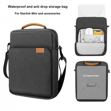 Outdoor travel bag suitable for Starlink Mini and accessory storage bag, waterproof handbag, shoulder bag, crossbody bag 1