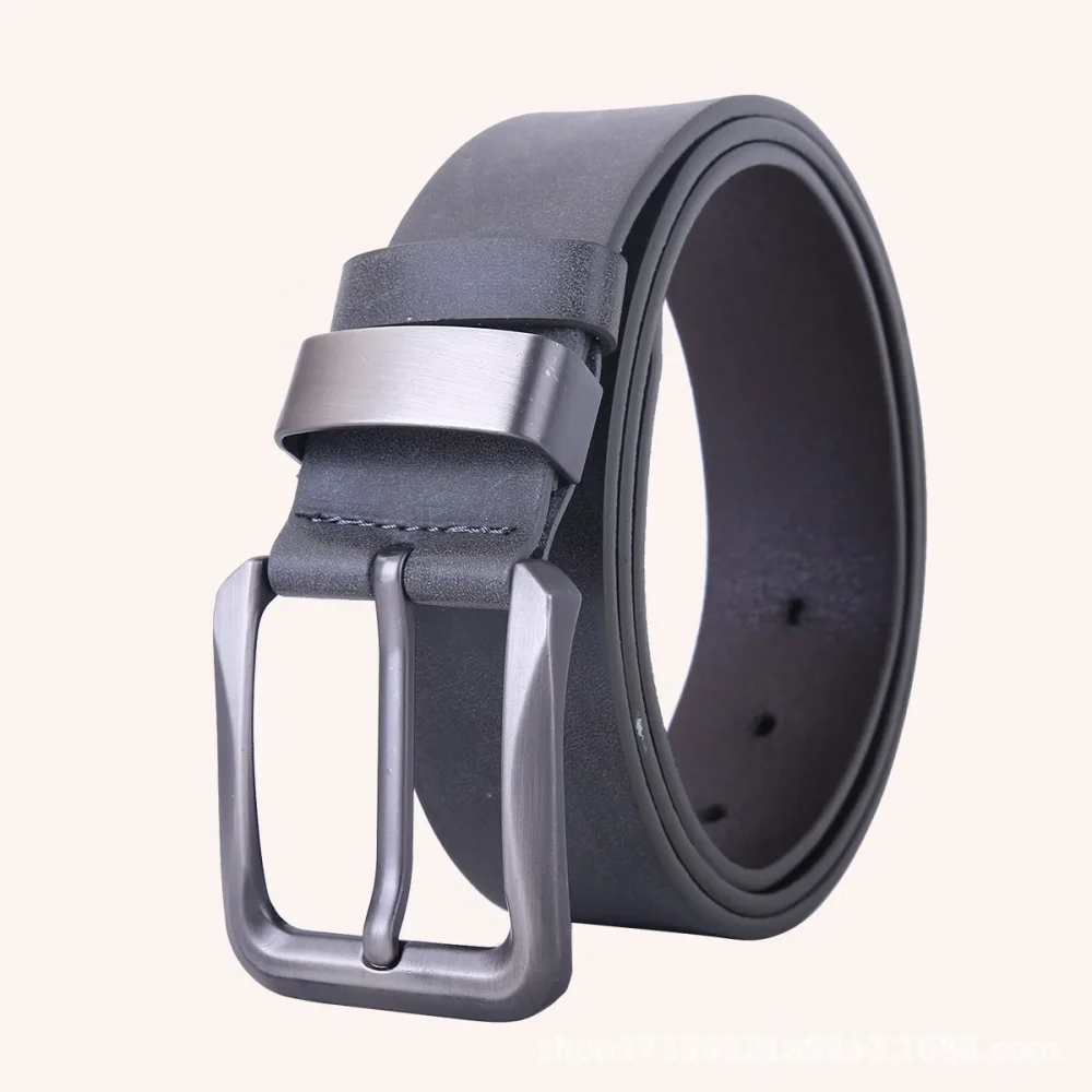 4cm New Solid Color Men's Pin Buckle Belt Student All-match Casual Fashion Belt Light Luxury Design 4