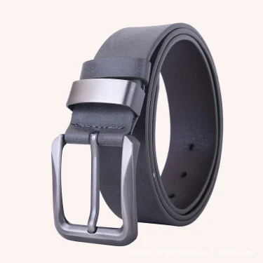 4cm New Solid Color Men's Pin Buckle Belt Student All-match Casual Fashion Belt Light Luxury Design 4