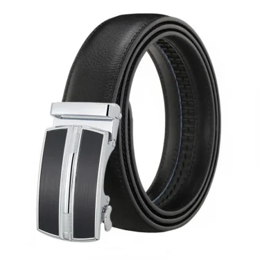 White Black Elegant Business Leisure Men's Automatic Buckle Belt Famous Brand Luxury Designer Genuine Leather Jeans Belts 2