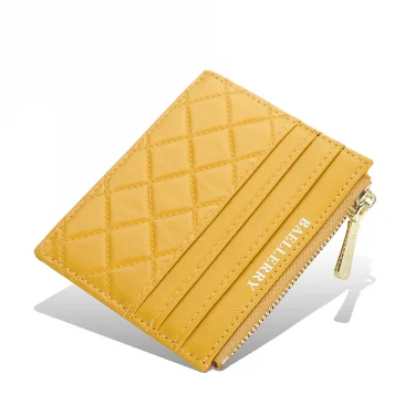 New Mini Women Wallets Card Wallets Slim Zipper PU Leather Top Quality Fashion Female Purse Card Holder Wallet 3