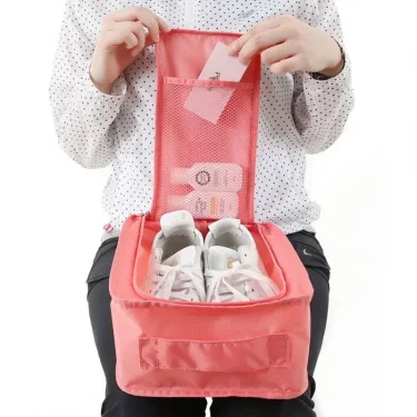 Multifunctional Portable Folding Waterproof Travel Shoes Storage Bag Pouch Organizer for Easy Carry And Storage Travel Handbag 2