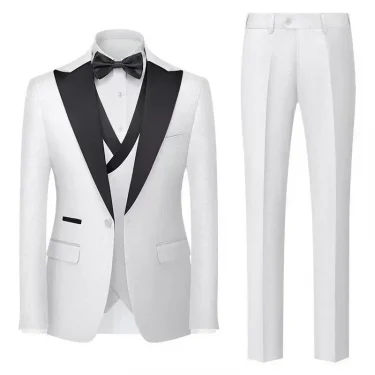 2025 New Classic Men's 3-Piece Blazer Vest And Pants Formal Evening Party Classic Wedding Formal Stylish Suit Set For Wedding 1