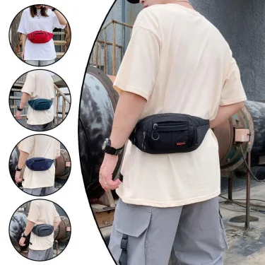 Waistpack Women's Fashion Sports Shoulder Bag New Women's Version Chest Girl Fitness Korean Backpack Running Fashion Bag I4C7 3