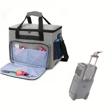 Premium Sewing Machine Carrying Case - Padded Storage Bag with Multiple Pockets & Accessory Organizer - Stylish Travel Tote 4