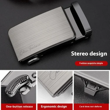 Fashion Designer Belt for Men High Quality Genuine Leather Men Belt Alloy Buckle Automatic Belt Business Belt Men 4
