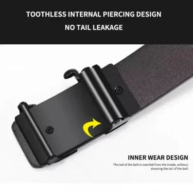 Fashion Business Men's Belt Genuine Luxury Brand Belt Automatic Buckle Belt PU Leather Soft Belt With Cargo Pants Jeans Belt 3