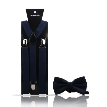 Elegant Fashion Adult Men's Suspenders And Bow Tie Two Pcs Set Harness Man For Pants Gentleman Suit Accessories Wedding Business 4