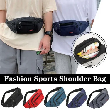 Waistpack Women's Fashion Sports Shoulder Bag New Women's Version Chest Girl Fitness Korean Backpack Running Fashion Bag I4C7 4