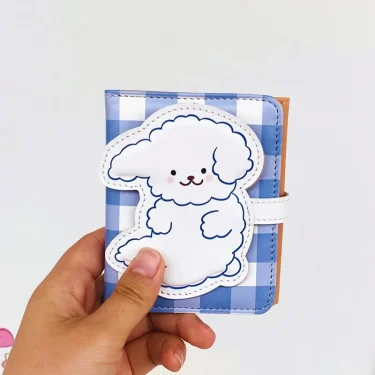Cartoon Pu Purse Wallet Lovely Little Bear Coin Wallet Simple And Portable Three Fold Student Mini Card Bag Birthday Gift 6