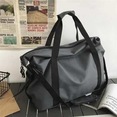 Handheld travel bag, large capacity sports and fitness bag, lightweight storage luggage bag, shoulder strap travel bag 5