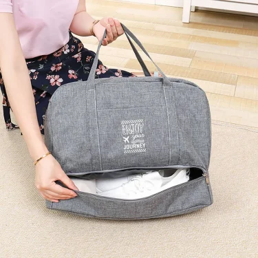 Fashion Folding Travel Bag Women Oxford Travel Weekend Overnight Bags Large Capacity Hand Luggage Tote Duffel Accessor Supplies 2
