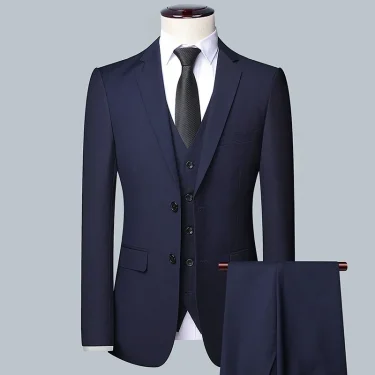 Tuxedo Suits for Men High-quality Slim Jackets Man Clothing Sale 3 Pieces Blazer Vest and Pants Set Men's Suit for Wedding 6
