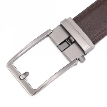 Unisex Click Belts for Men Luxury Brand Designer Fashion Automatic Buckle Genuine Leather Men's Belt Male Jeans Waist Strap Blue 5