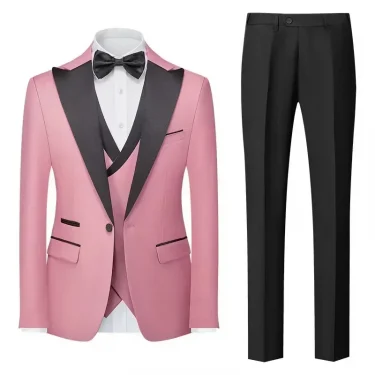 2025 New Classic Men's 3-Piece Blazer Vest And Pants Formal Evening Party Classic Wedding Formal Stylish Suit Set For Wedding 5